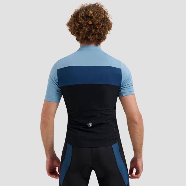 Rogelli Core Block Cykeltrøje, Black/Blue
