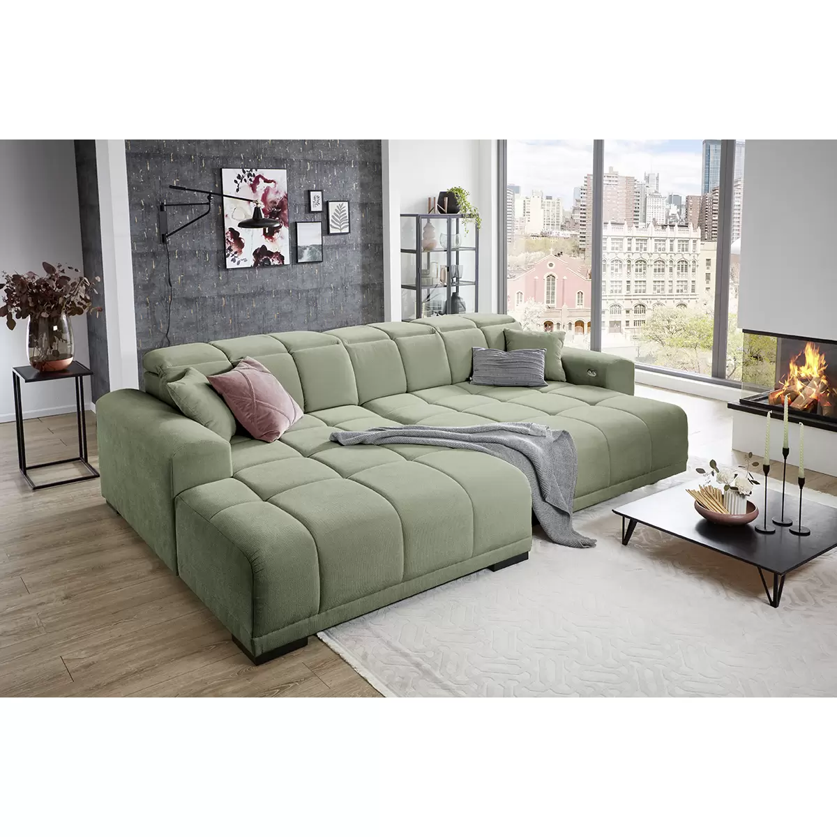 Ecksofa Master grün