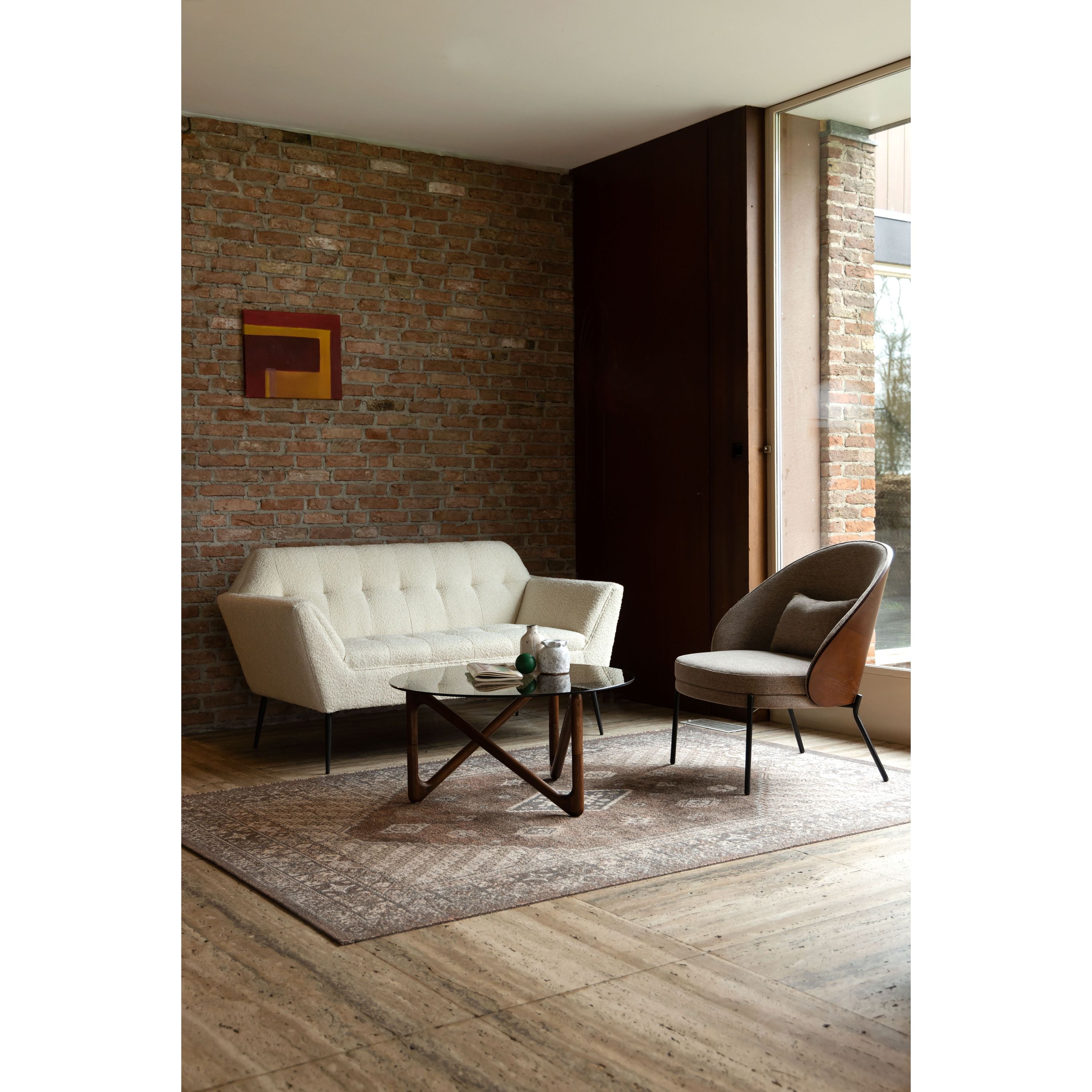 Dutchbone Naia Salontafel Rond 80 cm Hout Bruin