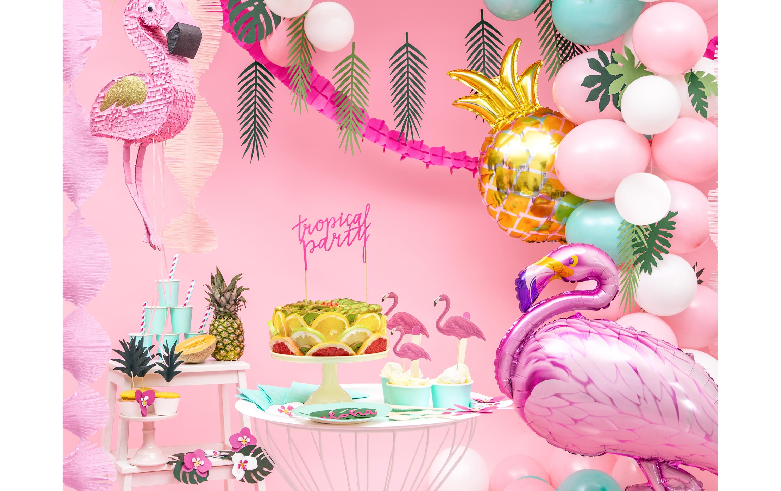 Pinata Flamingo, 25 x 55 x 8 cm, Pink, 1 StückPiñata zum Befüllen mit Geschenken, Süssigkeiten etc.