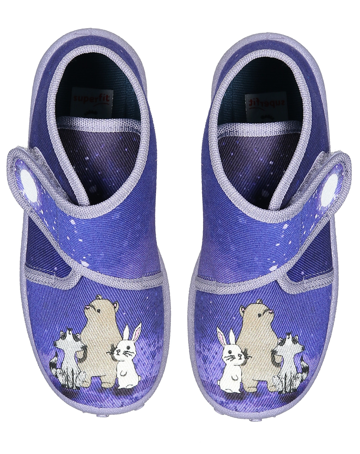 Klett-Hausschuhe SPOTTY - TIERFREUNDE in lila