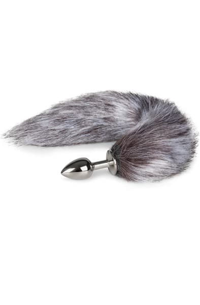 Fox Tail Plug No. 5 Silver Analplugg med hale