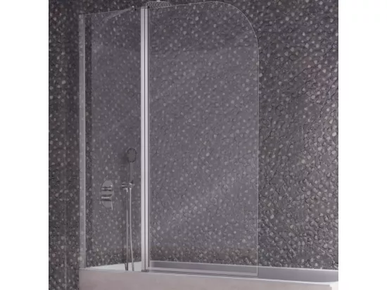 Pare-baignoire fixe et pivotant RITA 120 x 150 cm
