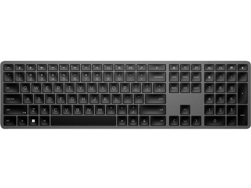 HP Tastatur Dual Mode 975 Vielseitige, schlanke und kabellose Dual-Mode-Tastatur