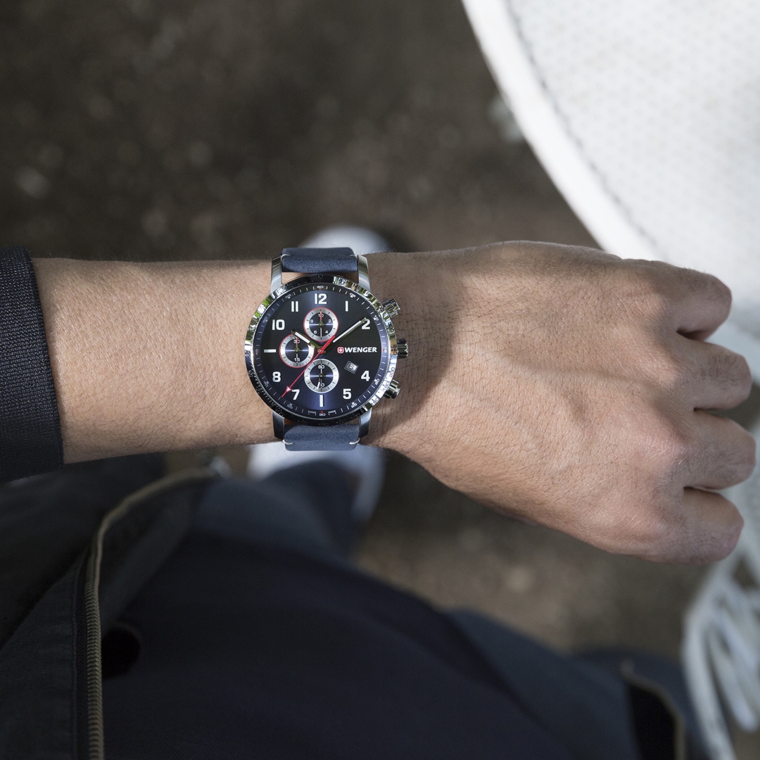 Wenger Attitude Chrono Blau Ø 44mm