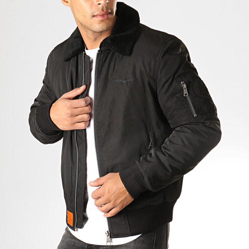 Bomber Col Mouton Curtiss Noir