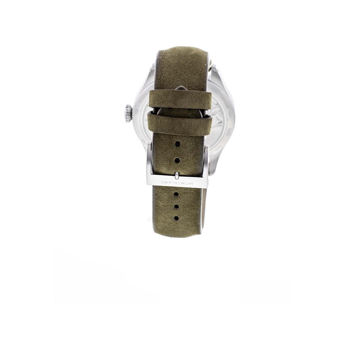Montre d'occasion Montblanc 1858 automatique homme acier cuir marron