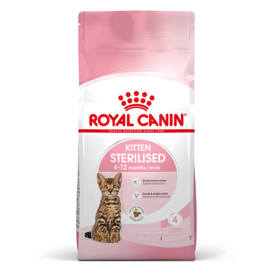 Croquettes chaton stérilisé 6 à 12 mois Kitten Sterilised 2kg