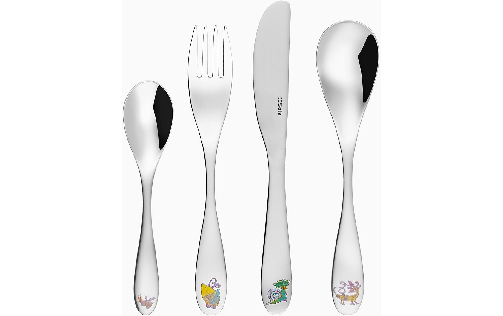Kinderbesteckset Kids World 2 , 4-tlgBesteckset für Kinder