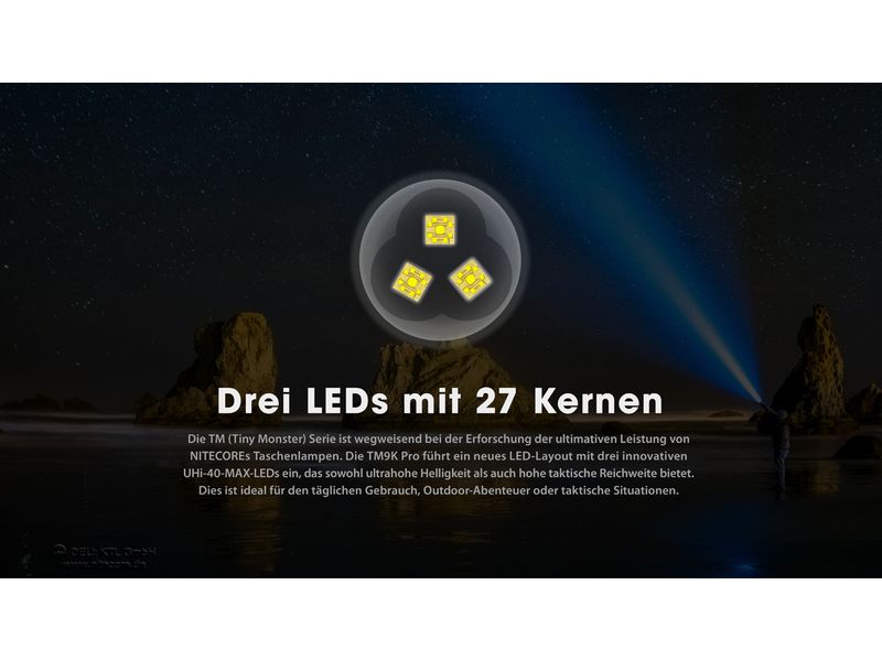 Nitecore Taschenlampe TM9K Pro 9900 lm Taschenlampe