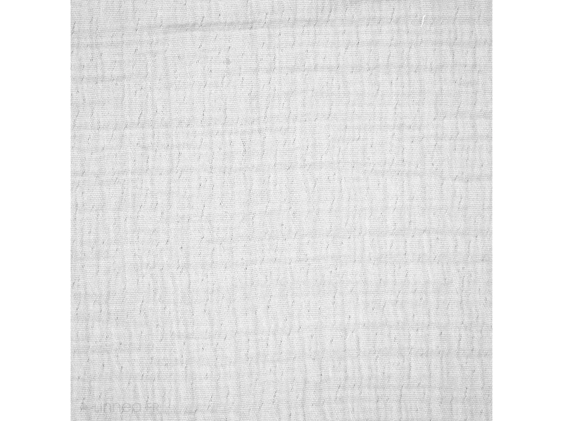 Dessus de lit frange 270x250 cm BREHAT 100% gaze de coton blanc