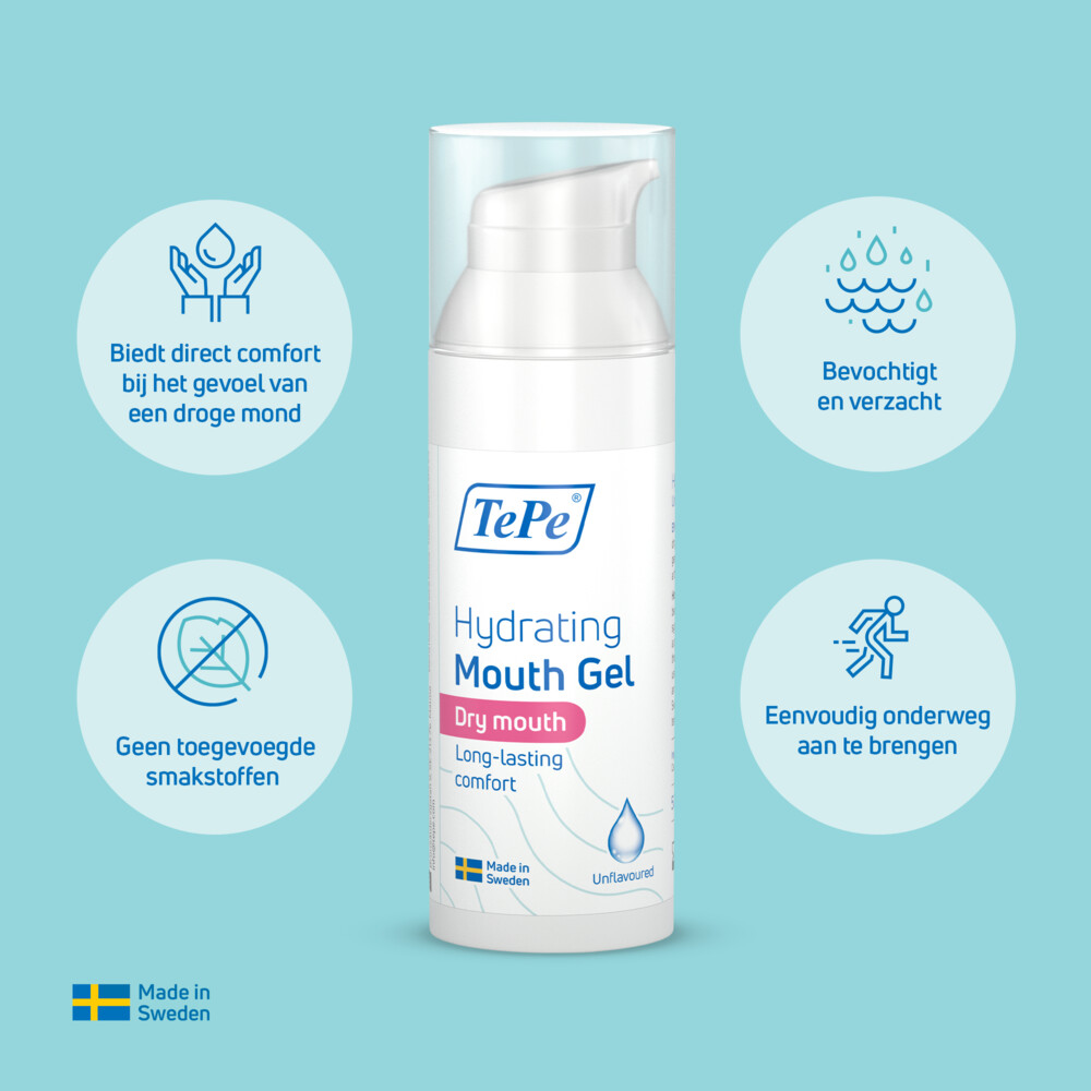 TePe Hydraterende Mondgelzonder Smaak50 ml