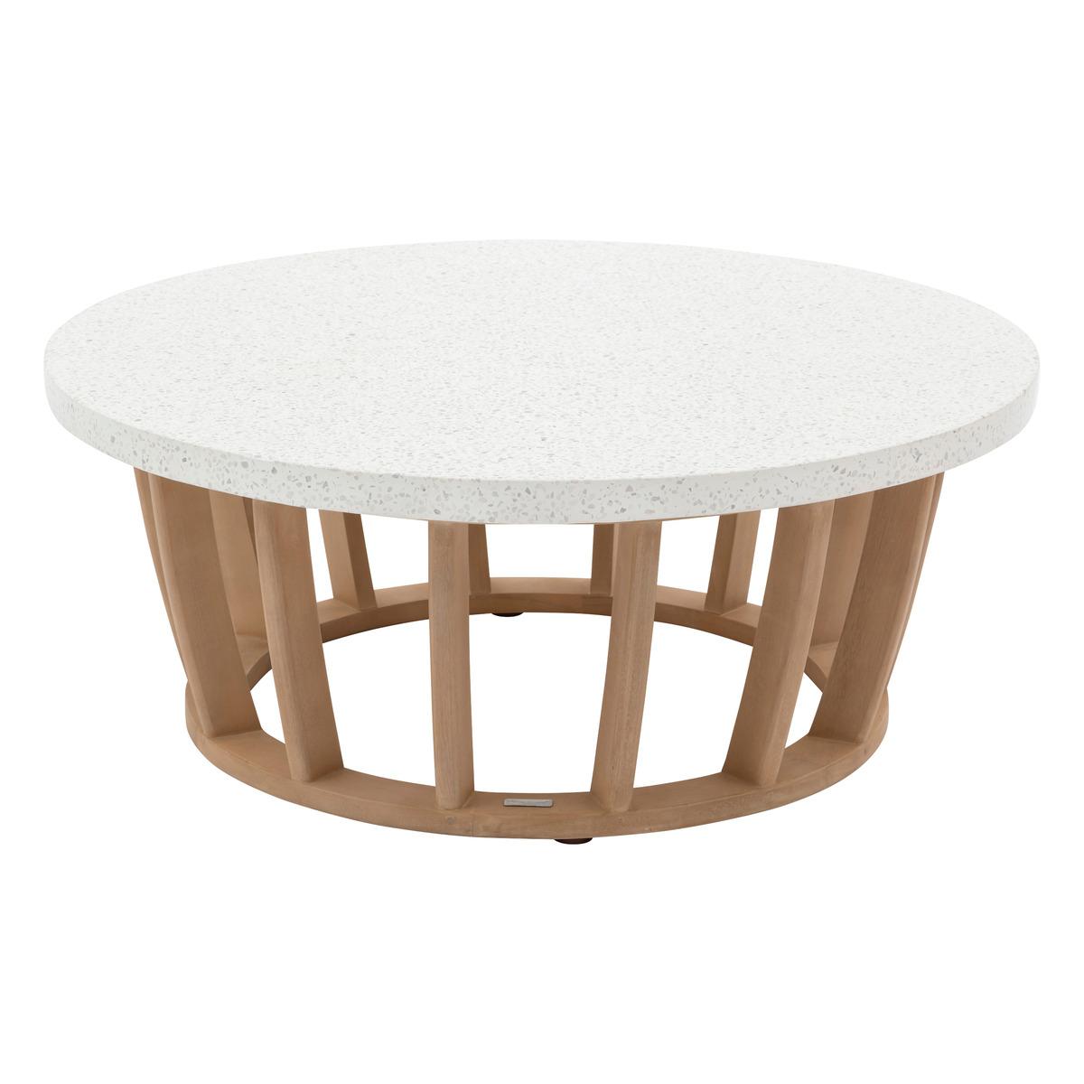 TABLE BASSE LEMINDO D.100CM EUCALYPTUS
