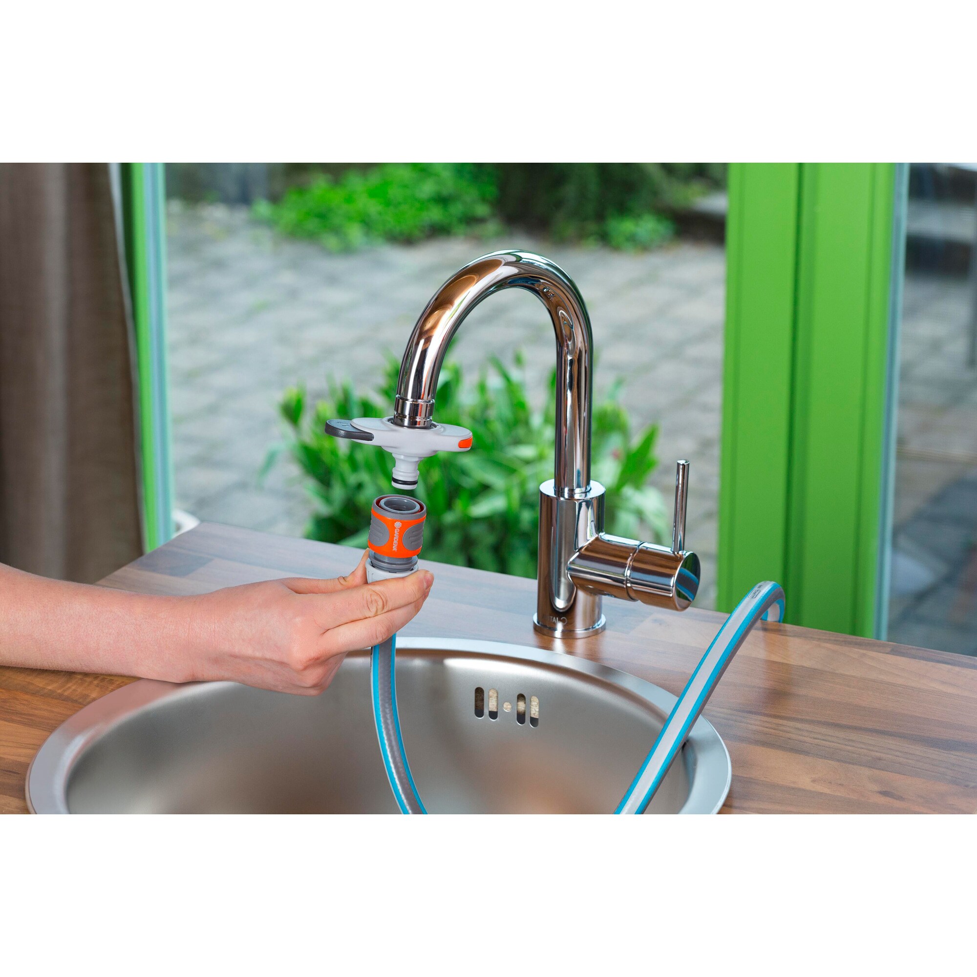 GARDENA Hahnstück Hahnverbinder für Indoor-Wasserhähne
