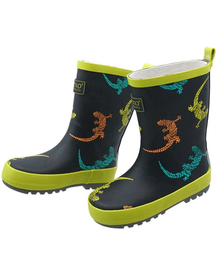 Gummistiefel GECKO AOP in schwarz