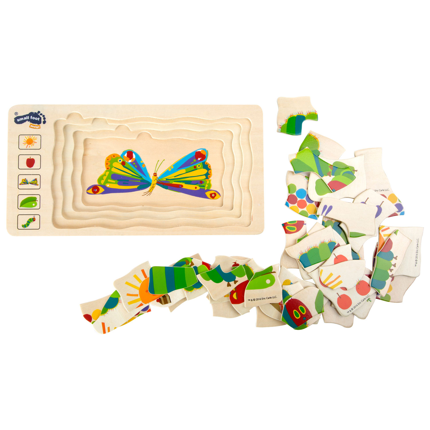 Small Foot-Rupsje Nooitgenoeg Lagenpuzzel, 36dlg.