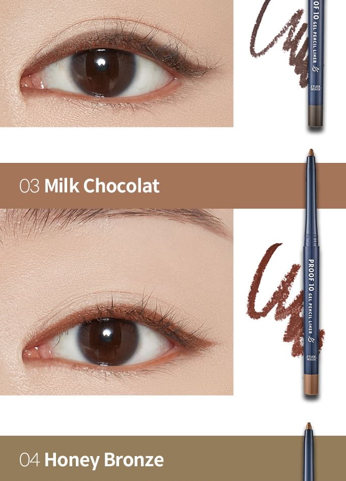 ETUDE - Proof 10 Gel Pencil Liner - 6 kleuren