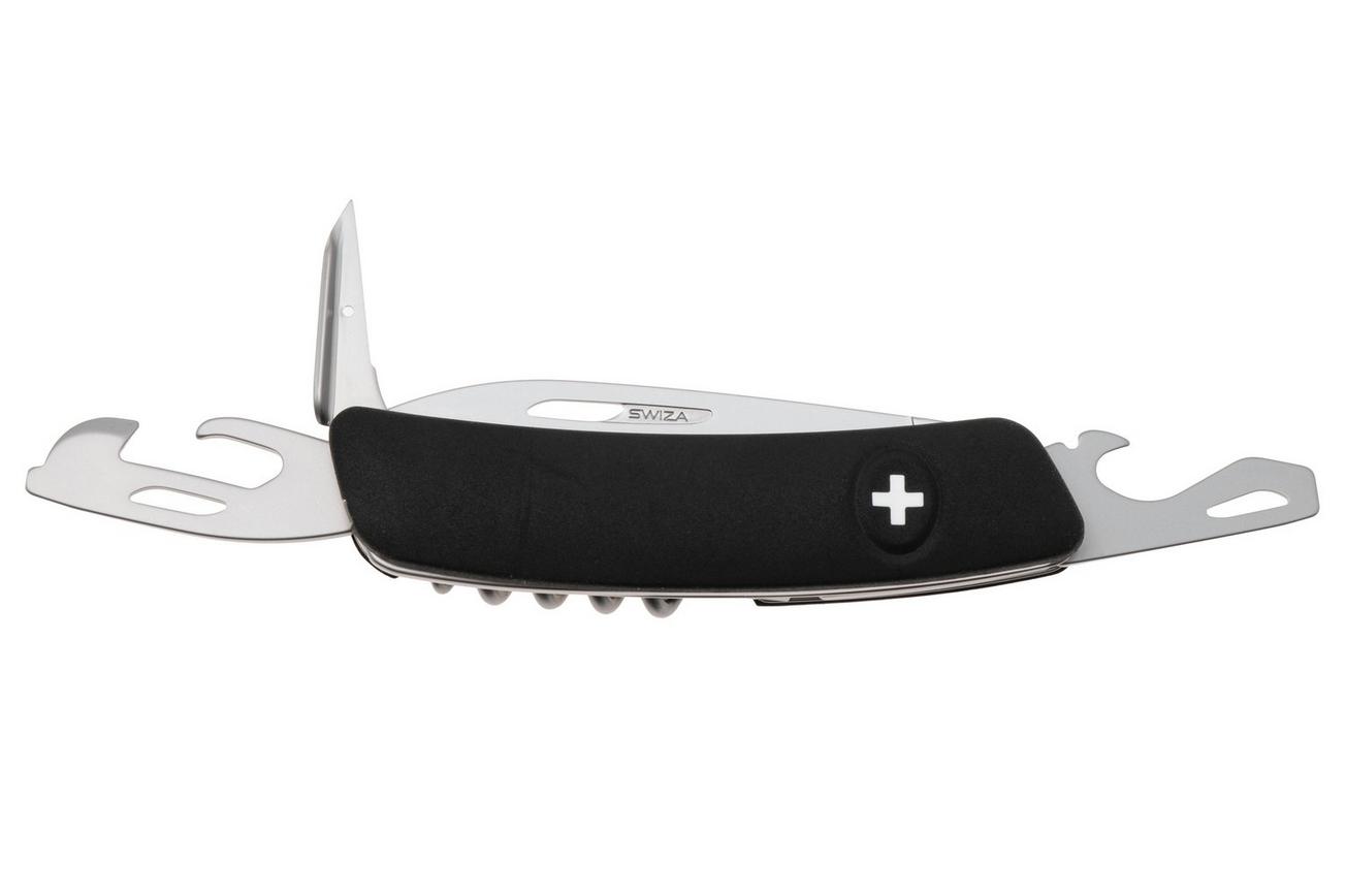 Swiza D03 AM, KNI.0036.1010, Black, Zwitsers zakmes, 6 tools