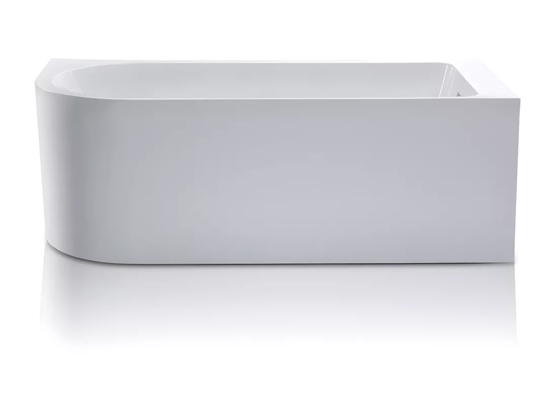 Baignoire d'angle - 240L - 170 x 75 x 58 cm - Blanche - Angle droit - ANIKA