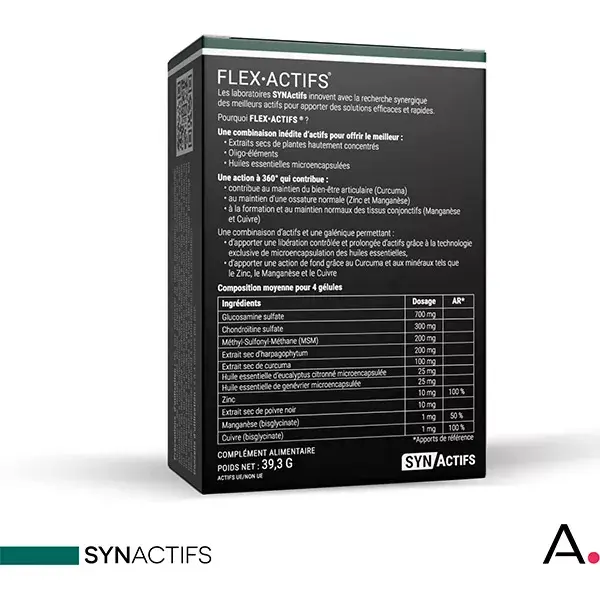 Aragan - Synactifs - Flexactifs® - Bien-Etre Articulaire - Glucosamine - 60 gélules -