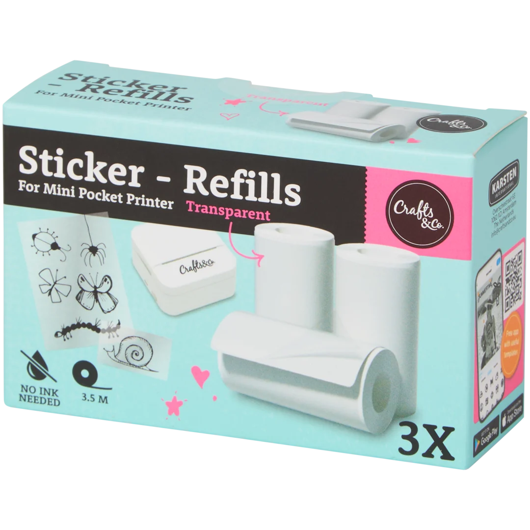 Crafts & Co pocket printer navullingen Diverse kleuren
