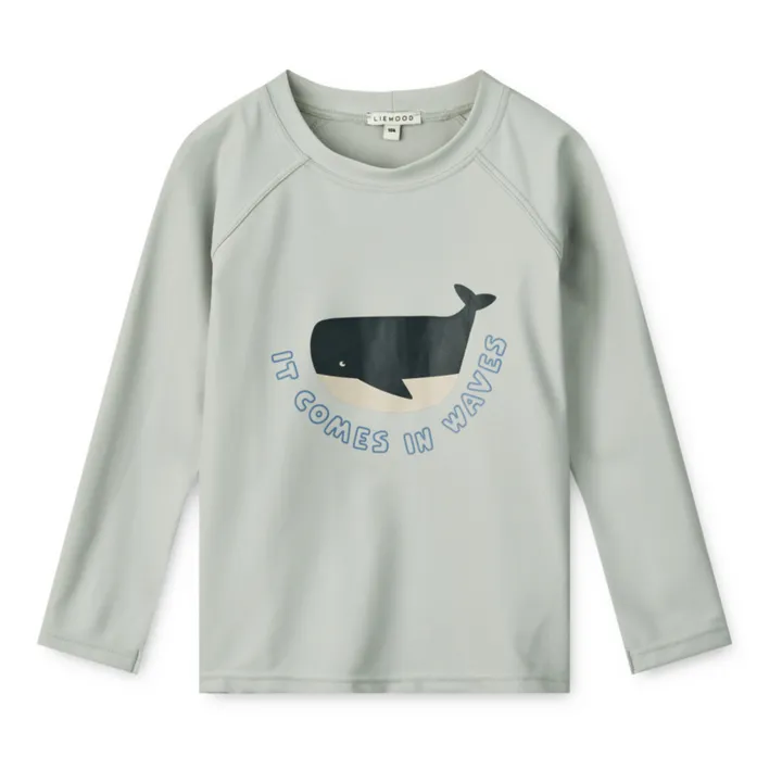 Liewood T-shirt Anti-UV Noah Baleine | Bleu Glacier