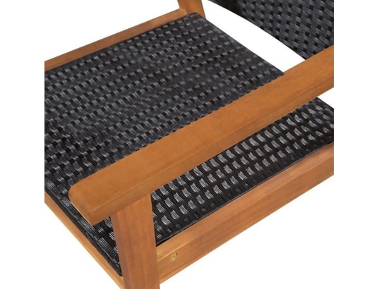 LES TENDANCES - Ensemble table et chaises de jardin-beige-3 places-124963