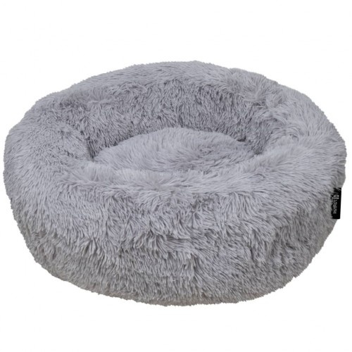Cama macia para animais de estimação, cinza
