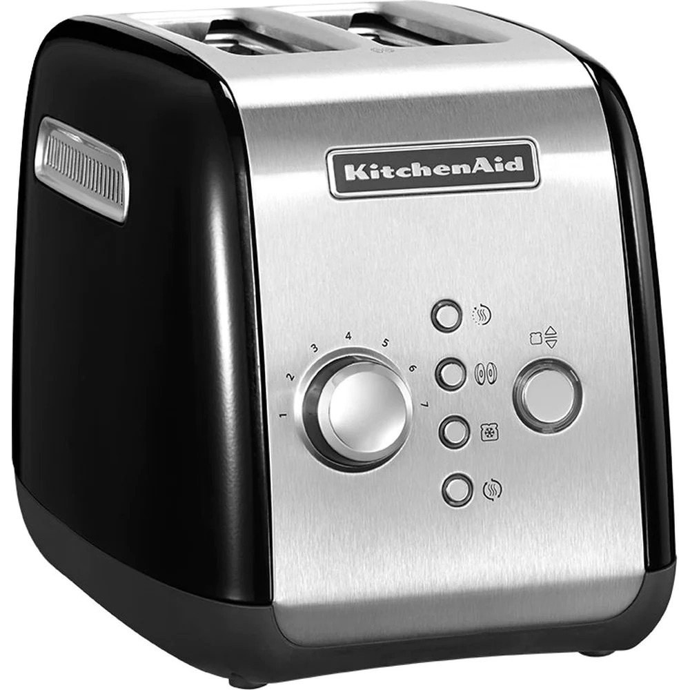 grille pain avec 2 fentes 1100W noir onyx argent Kitchenaid