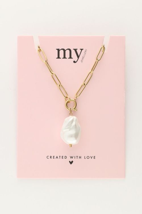 Schakelketting met grote parel