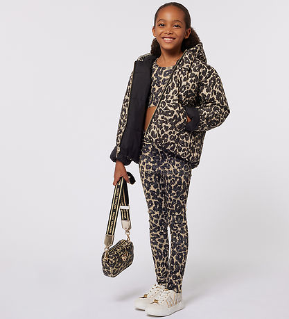 Michael Kors Umhängetasche - Stone m. Leopardprint