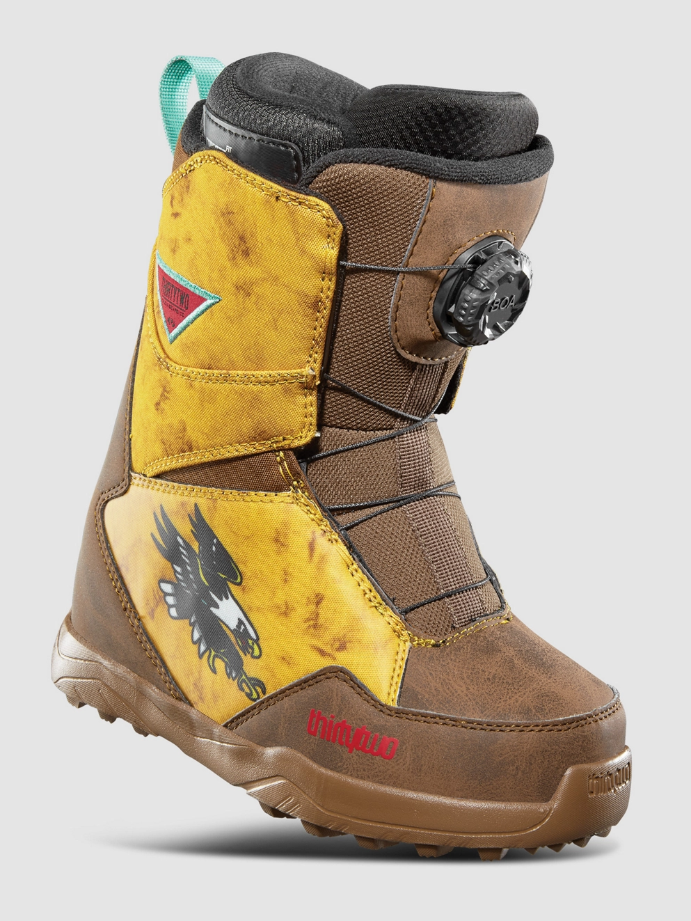 ThirtyTwo Lashed BOA Fava 2025 Kids Snowboard Boots tobacco