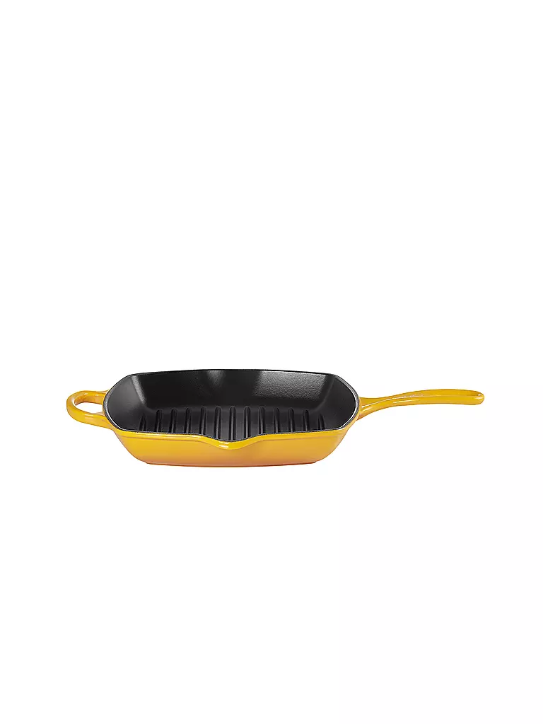 LE CREUSET Grillpfanne quadratisch 26x26cm SIGNATURE Nectar gelb