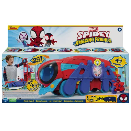 Hasbro Marvel Spidey and His Amazing Friends 2-in-1 Spider Raupe, 61 cm groß