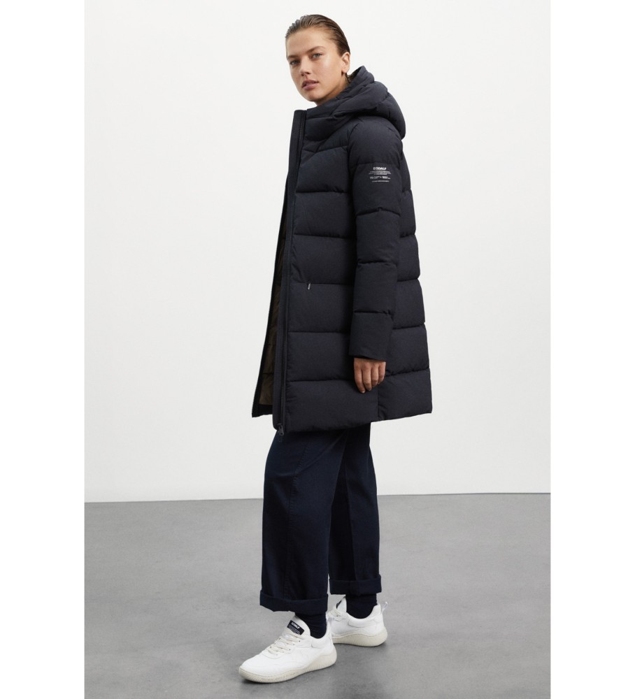 ECOALF Salin Black Coat