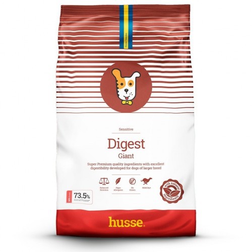 Ração Husse Digest Giant Sensitive para Cães, Sabor Cordeiro