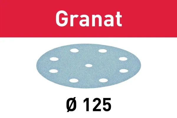 Slibepapir FESTOOL Granat STF D125/8 P500