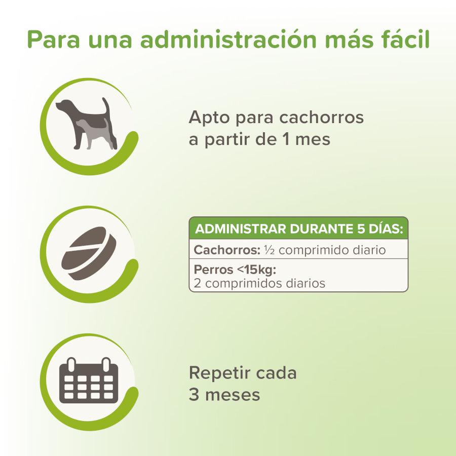Comprimidos repelentes internos naturais Beaphar VERMIpure para cães de pequeno porte e filhotes.