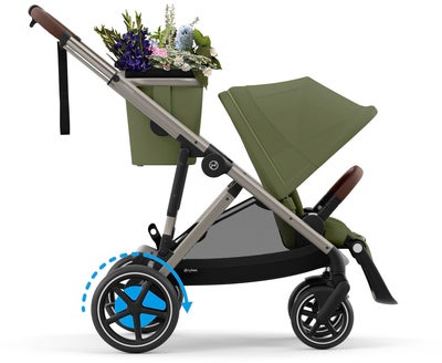 Cybex e-GAZELLE S Sportsvogn, Taupe/Moss Green