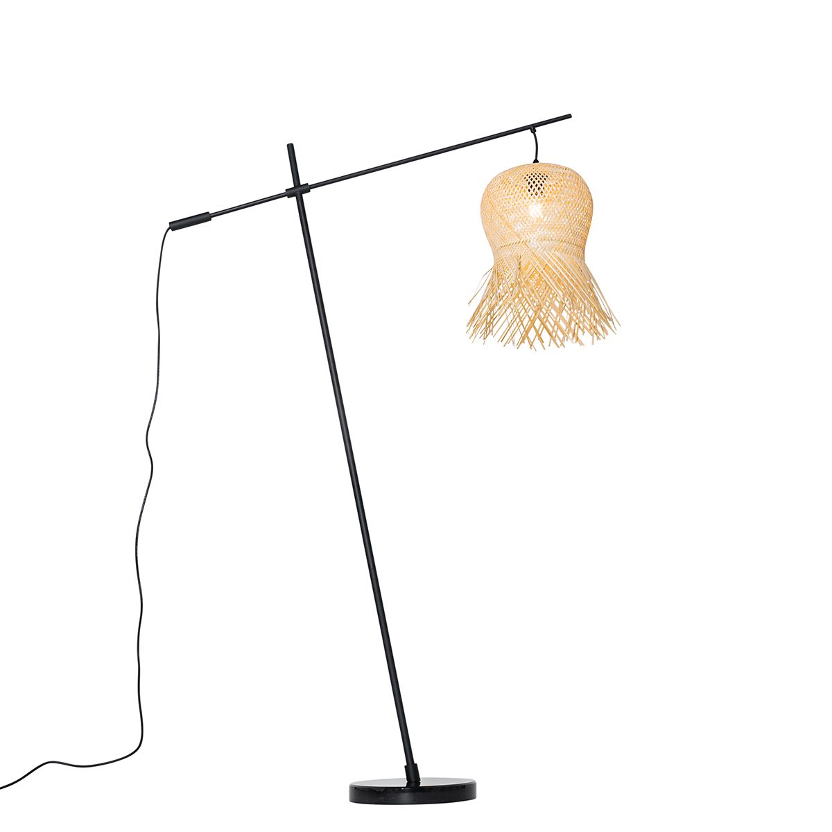 Oosterse buiten vloerlamp bamboe IP44 - Carlos