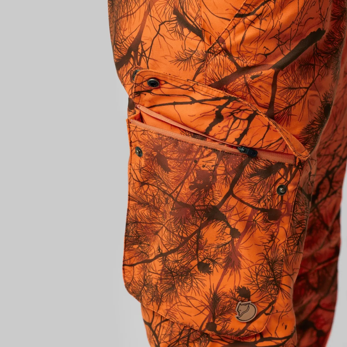 Fjällräven Men's Brenner Pro Winter Trousers Orange Multi Camo