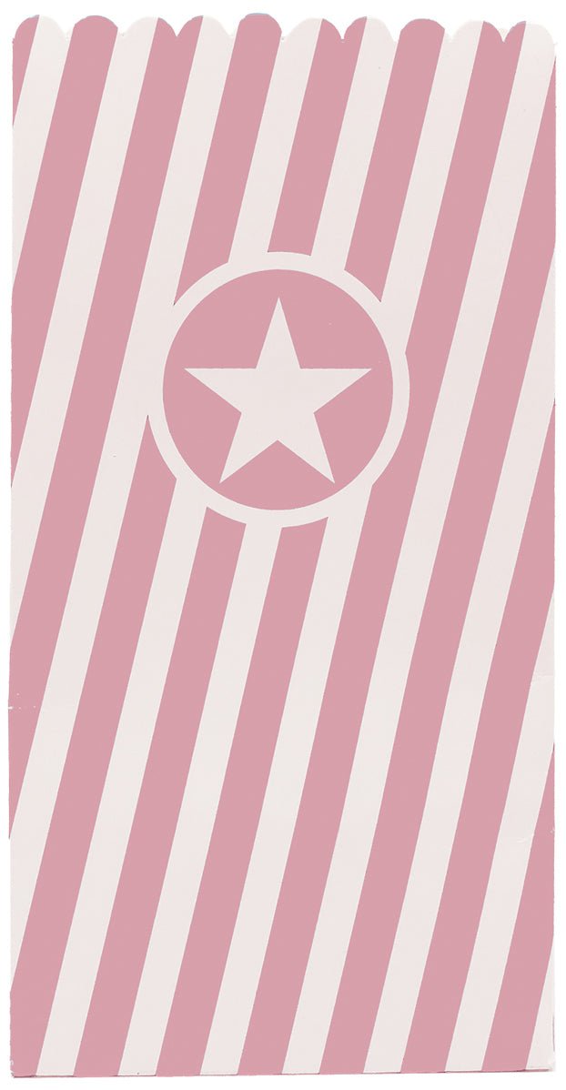 Roze Popcorn Bakjes 6st