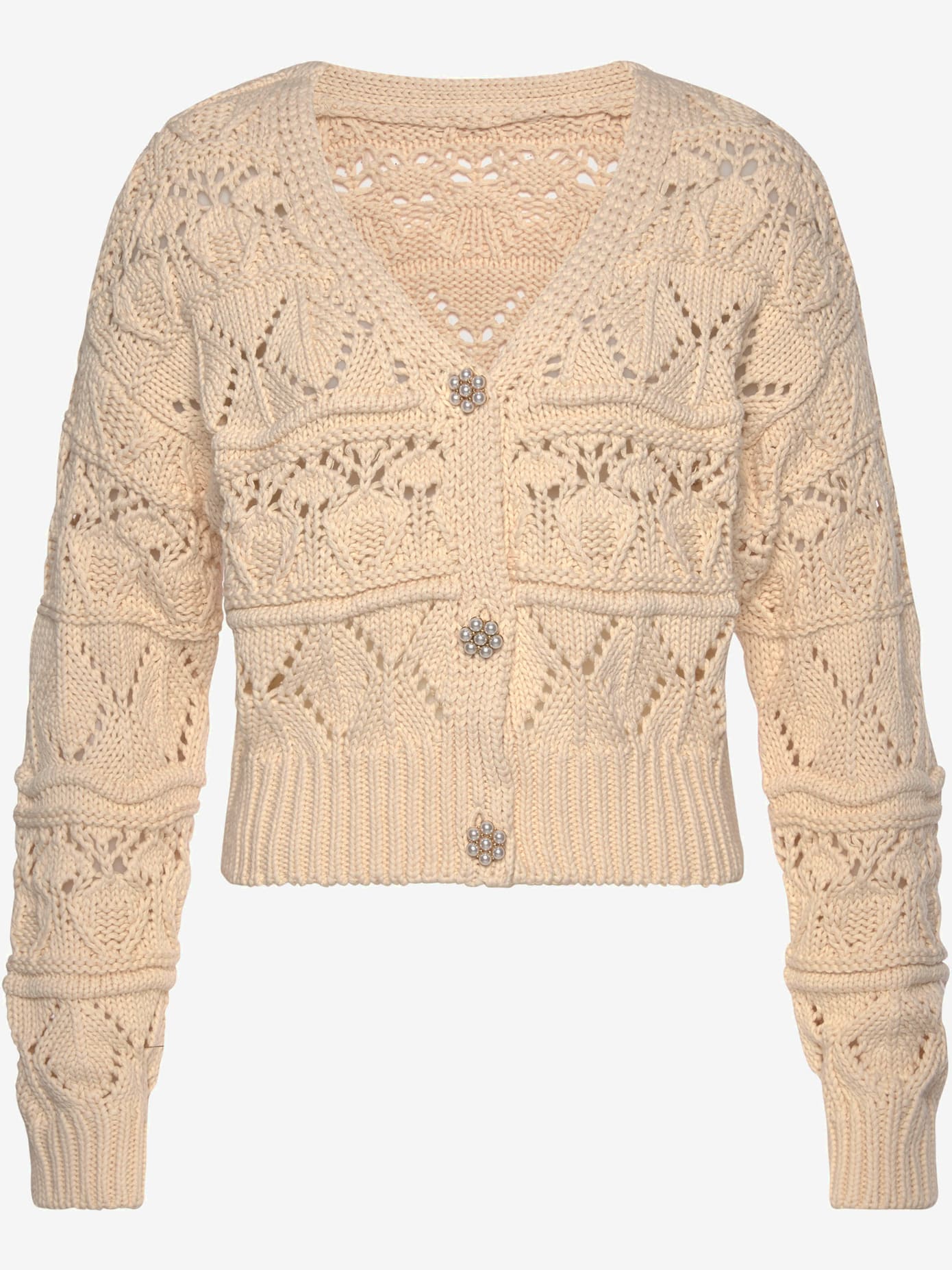 Veste en tricot ajouré veste en tricot légère avec encolure en v