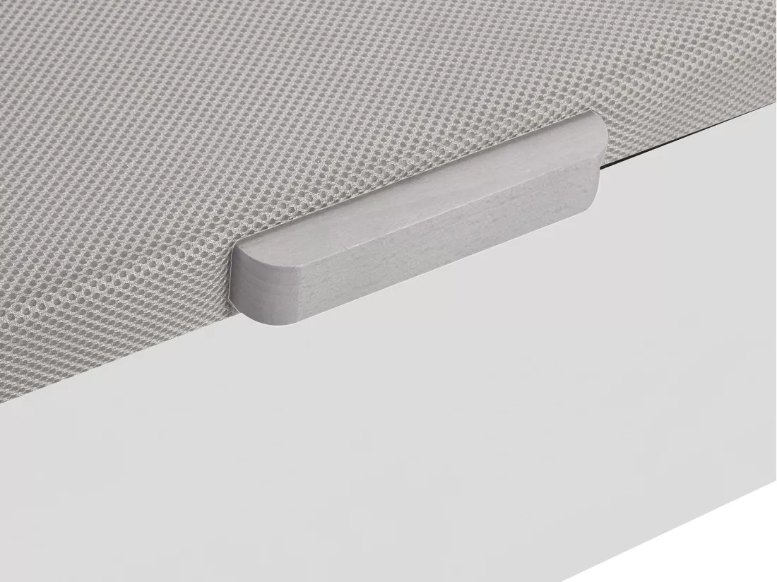 Ensemble 140 x 190 cm sommier coffre blanc + matelas mousse HD mémoire de forme et tissu 3D respirant ép.18cm - HEAVEN de YSMÉE