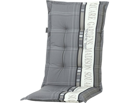 Kussen voor Madison hoge rugleuning, 50 x 123 cm, katoen-polyester mix, grijs-crème
