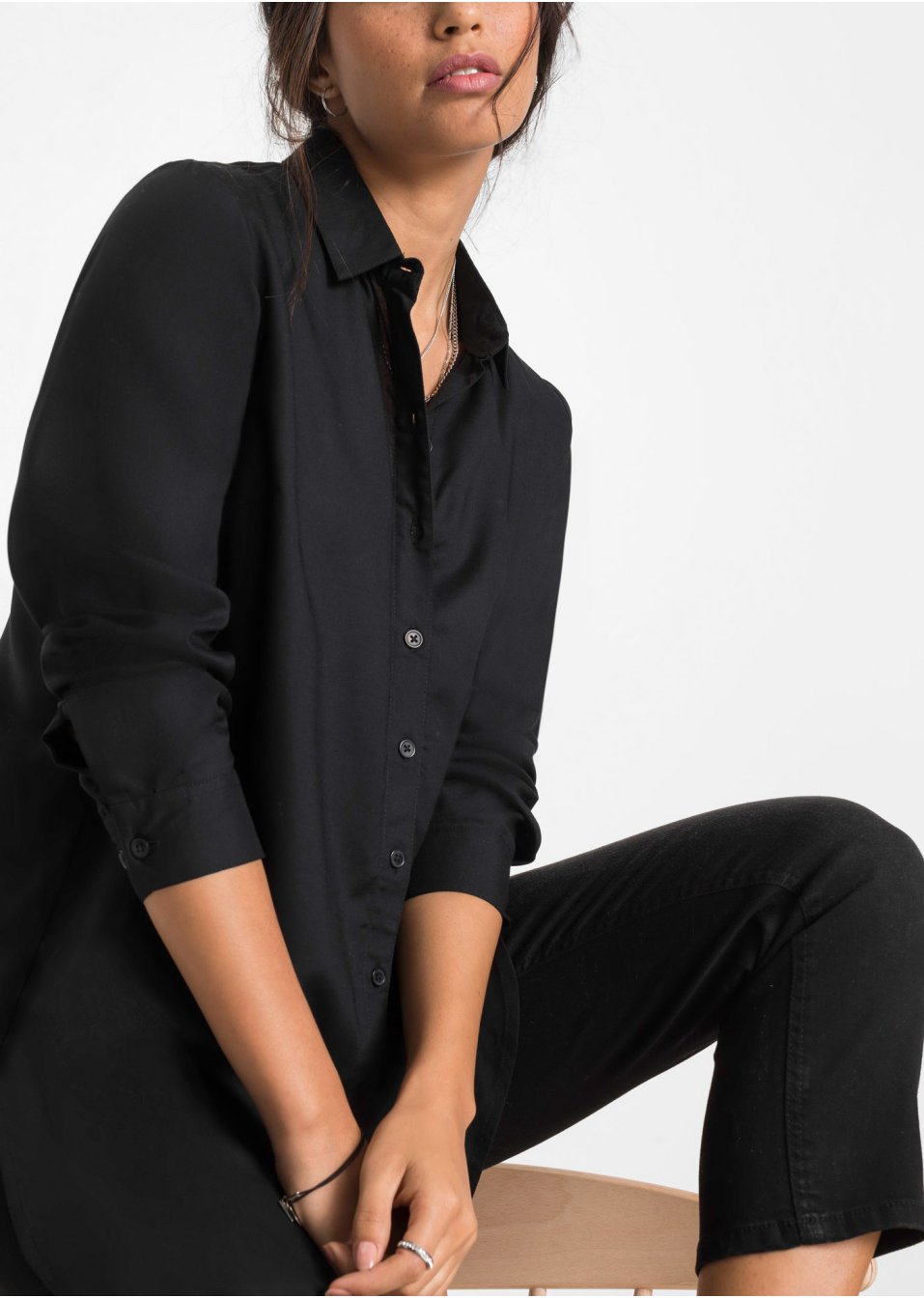 Chemisier long en viscose
