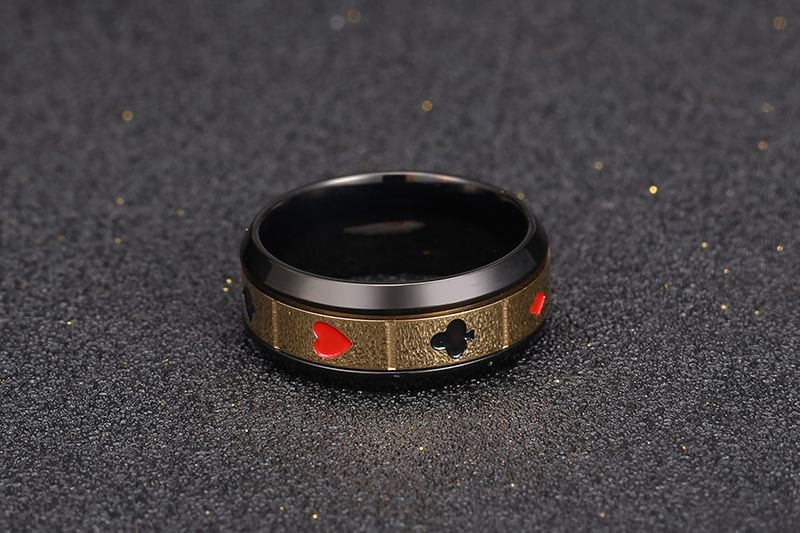 Prushia - Pokerring van roestvrij staal