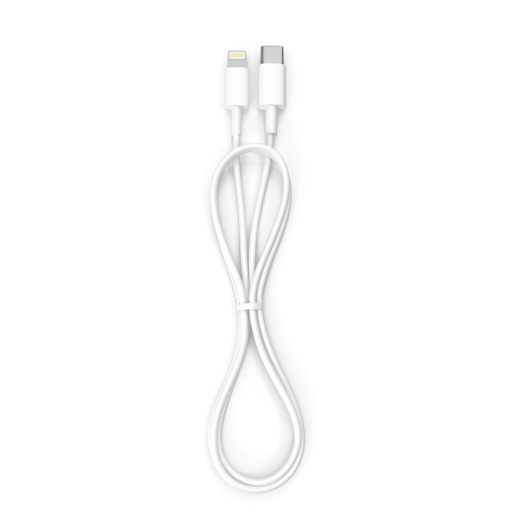(2m) iPhone 11 Lightning auf USB C Ladekabel Datenkabel MKQ42ZM/A - Weiss