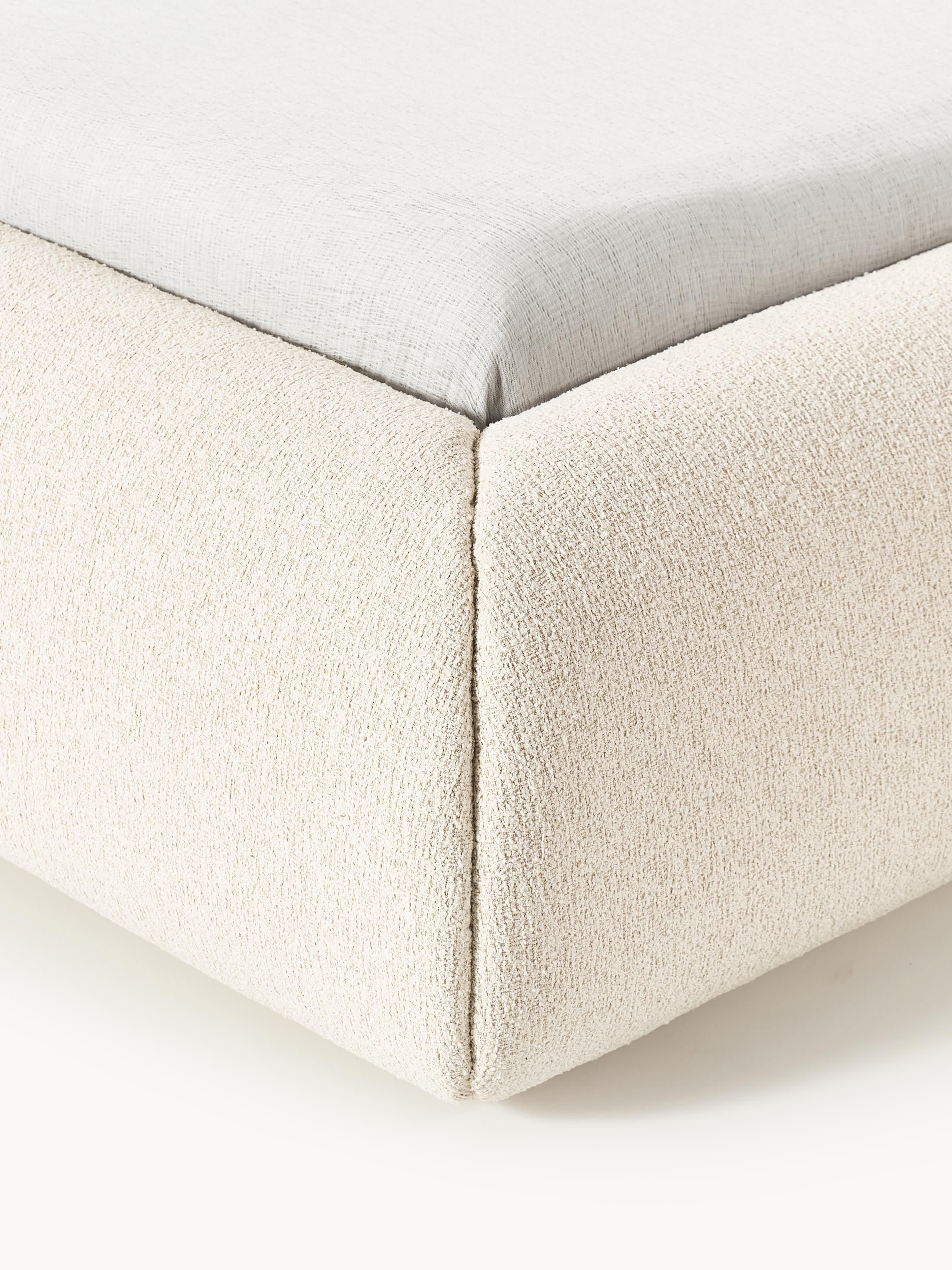 Gestoffeerd bouclé bed Sofia