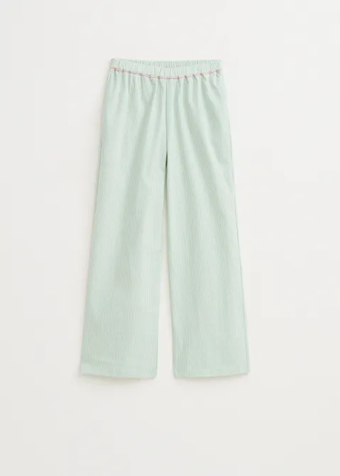 Gestreepte pull-on broek groen (GRN.L)